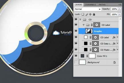 În lecțiile Photoshop redăm un CD realist în Photoshop