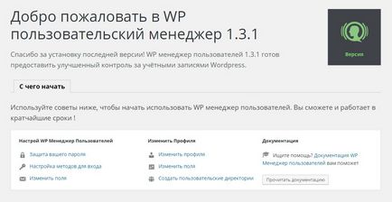 Felhasználó menedzser wordpress, menedzser felhasználók kezelése, interface profilok - felső