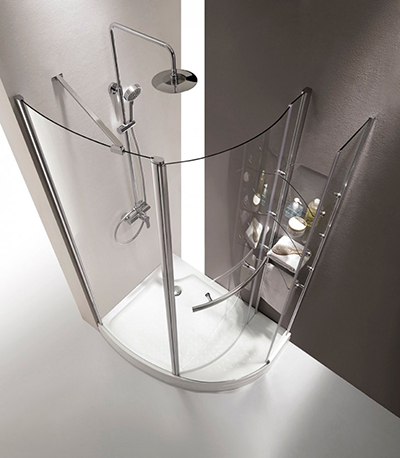 Види душових огорож, куточків і розсувних дверей - як вибрати скляну шторку для ванни