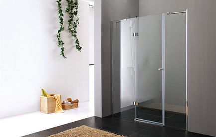 Típusú zuhanykabinok, újra és tolóajtók - hogyan válasszon egy pohár függöny a fürdőszobában