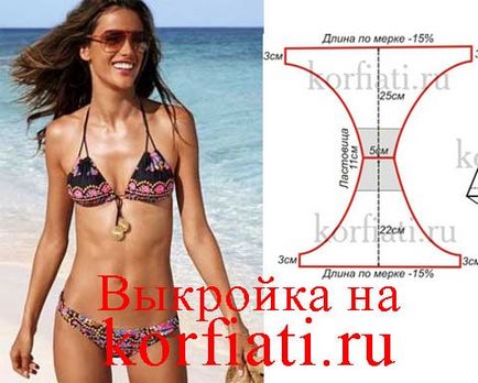 Modele pentru o bandă de costume de baie - un model de costum de baie de la anastasia korfiati