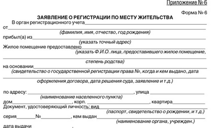 Изявление на лицето, предоставило гражданин жилище пробата на публичните услуги, които писане