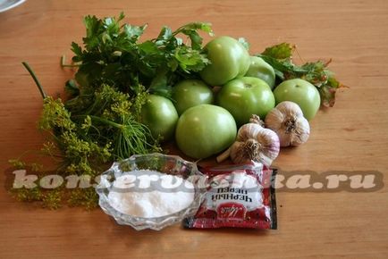 Зелені квашені помідори рецепт