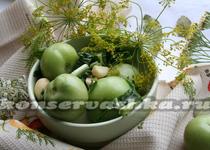 Зелені квашені помідори рецепт