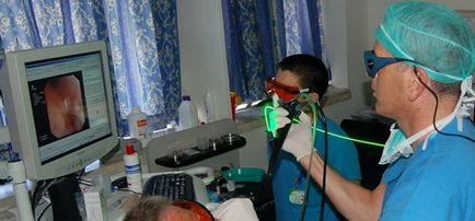 Laser verde pentru tratarea vocii