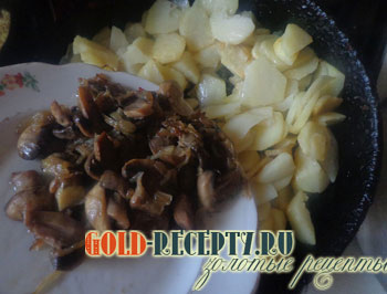 Пържени картофи с гъби рецепти със снимки