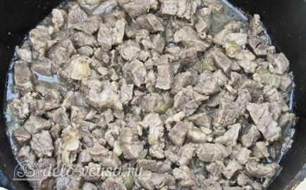 Rántott hús cukkini recept fényképpel (pörkölt) Rántott hús cukkini recept egy fotó