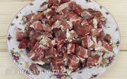 Смажене м'ясо з кабачками, рецепт з фото