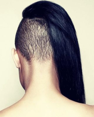 Жіночі зачіски з виголеним скронею - за і проти стрижки, укладки, різновиди