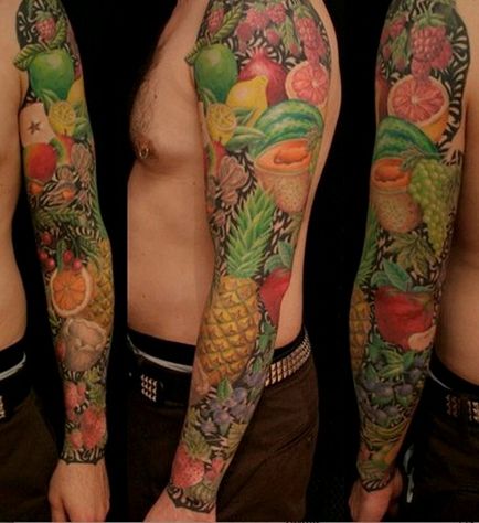 Значення татуювань фрукти, овочі і ягоди, мистецтво татуювання! Татуювання фото, тату в киеве
