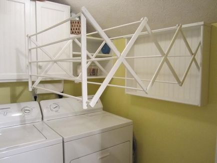 7 Idei, unde să se usuce hainele într-un apartament fără balcon