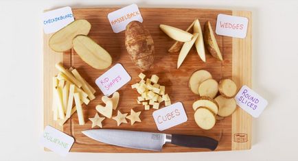 7 modalități de tăiere a cartofilor - cea de mâncare