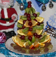 Și cum, cum să faci un pom de fructe pe masa de Anul Nou