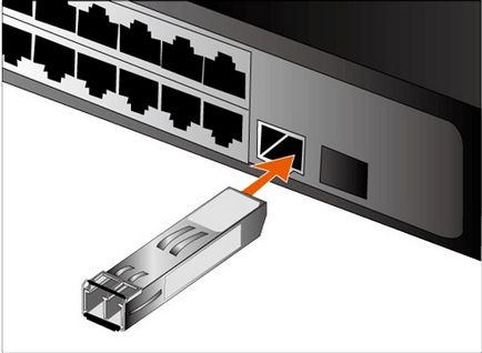 BSP de securitate - conectarea fibrelor optice la switch-urile bsp