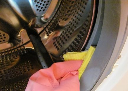 Tisztítás gumi mosógép