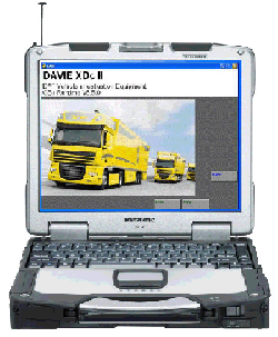 Daf VCI-560 kereskedő diagnosztikai szkenner teherautók