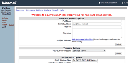 E-mail în cpanel web-interface webmail, stost blog