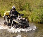 Călăreț pe bicicletă quad