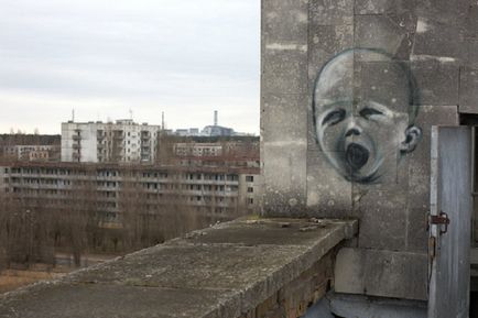 Graffiti pe pereții lui Pripyat