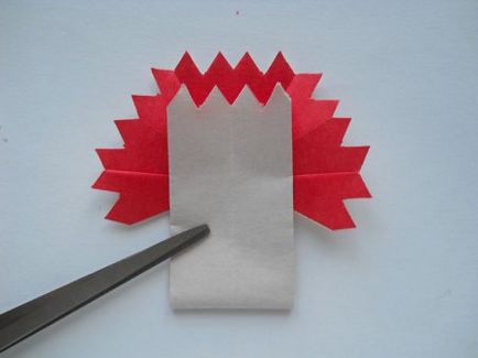 Garoafe pentru copii - flori origami - figurine din hârtie cu mâinile lor