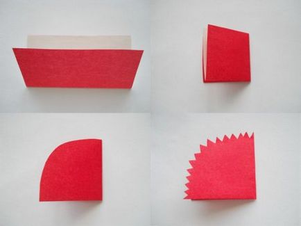 Garoafe pentru copii - flori origami - figurine din hârtie cu mâinile lor
