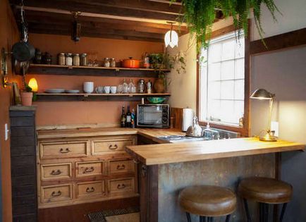 Interiorul unei bucătării mici sau cum să se potrivească totul