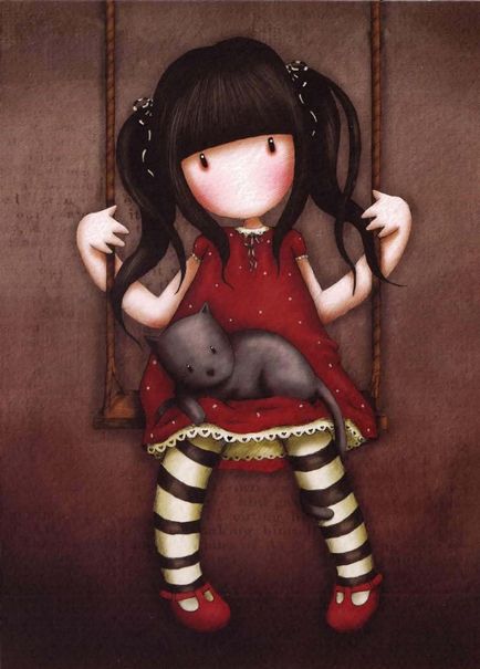 Лялька Еллі з викрійкою (за мотивами ілюстрацій gorjuss сьюзен Вулкотт)