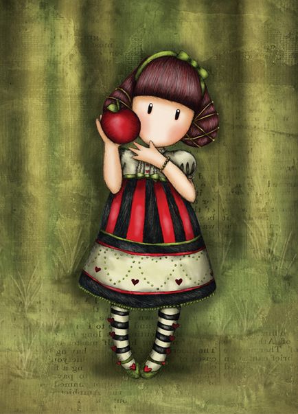 Лялька Еллі з викрійкою (за мотивами ілюстрацій gorjuss сьюзен Вулкотт)