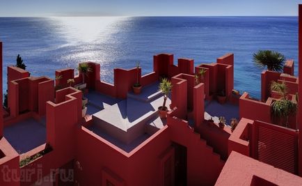 Spania, alicante, kalp la muralla roja - perete roșu - peste Marea Mediterană