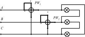 Вимірювання активної потужності в трифазного ланцюга