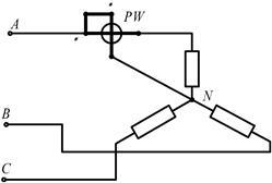 Вимірювання активної потужності в трифазного ланцюга