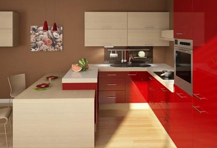 Ce wallpapere sunt potrivite pentru bucătăria roșie