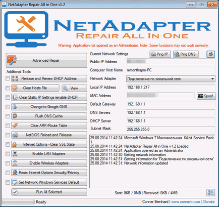 Hogyan kell rögzíteni a probléma a hálózat netadapter javítás