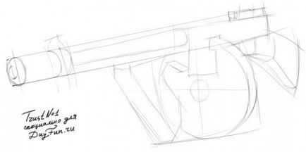 Cum de a desena o mașină Thompson în creion în etape - desene de lecție - utile pe artsphera