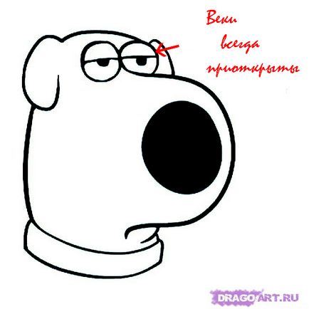 Cum să atragă Brian Griffin pas cu pas în creion