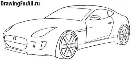Cum de a desena o mașină de jaguar