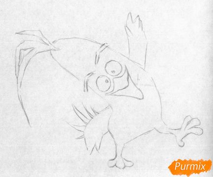 Cum de a desena un chaka de la păsări furioase într-un film în etape