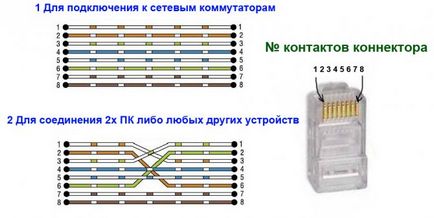 Hogyan krimp csavart érpár csatlakozó RJ45 univerzum Microsoft Windows 7