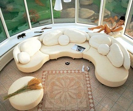 Cum de a desena un balcon semi-circular - sfaturi de designer