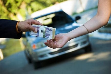 Cum de a vinde o mașină de credit în cazul în care pts în bancă sau pe mâini