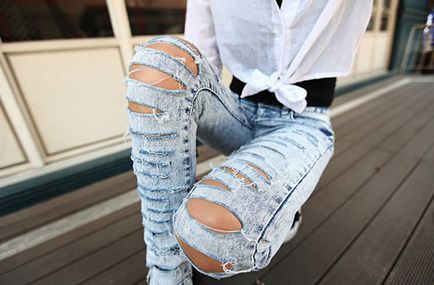 Як зробити джинси рваними