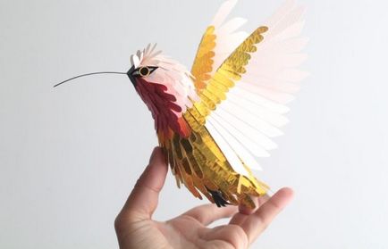 Як зробити птицю з паперу