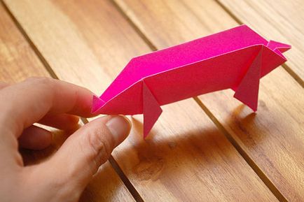 Cum sa faci un porc din hartie origami