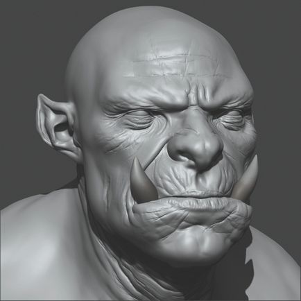 Cum de a crea pielea detaliată în zbrush, 3dpapa