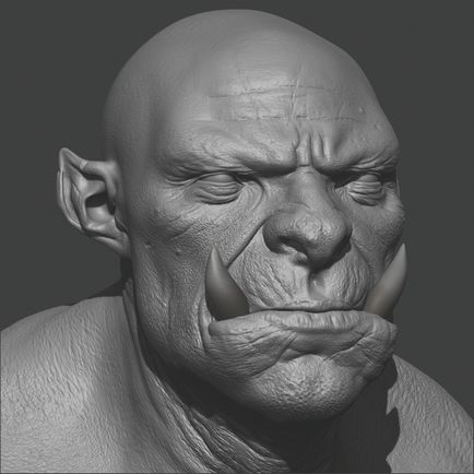 Cum de a crea pielea detaliată în zbrush, 3dpapa