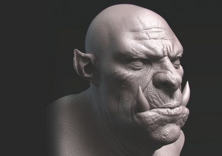 Hogyan hozzunk létre részletes bőr ZBrush, 3dpapa