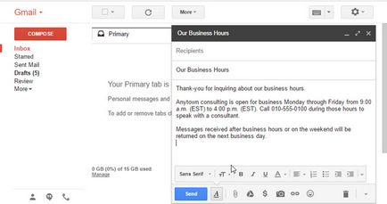 Cum să creați șabloane de e-mail în Gmail utilizând răspunsuri predefinite
