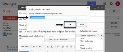Як створювати шаблони листів в gmail, використовуючи готові відповіді
