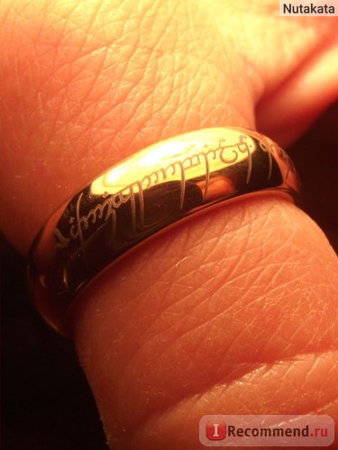 Кільце aliexpress ring the lord of the rings - «карбід вольфраму або сталь тисяча рублів або