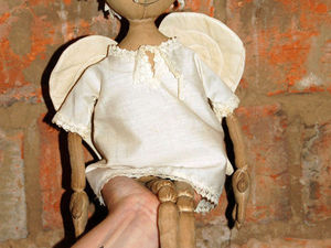 Майстер-клас для новачків горищні лялька-ангел Макарка